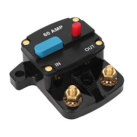 12V 60A Car Audio Stereo Circuit Breaker Manual Resettable Fuse Holder