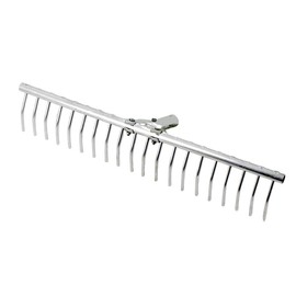 Rekord Lawn Rake (Aluminium) 20 Prongs - Width: 61.5 cm - Without Handle, Leaf Rake, Ironing Rake, Rake, Garden Tool, Rake, Garden Rake, Hay Rake