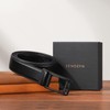 SENDEFN Men's Leather Belt, Automatic Belt, Men's Ratchet 35 mm