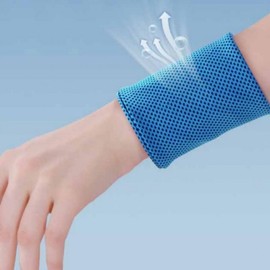 Cool towel armband wrist ice towel sweat towel Adae Black (S) 5ea