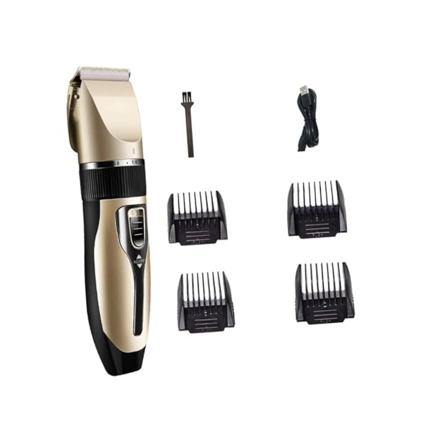 Professional Hair Clippers Set 8-Piece Rechargeable Low Noise Haircut Trimmer