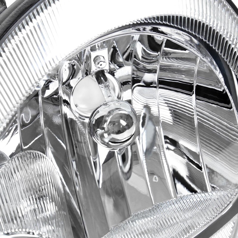 Spec-D Tuning Chrome Housing Clear Lens Factory Style Headlights Compatible