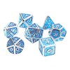 7pcs Polyhedral Dice Set Portable Exquisite Funny Metal Dice Table