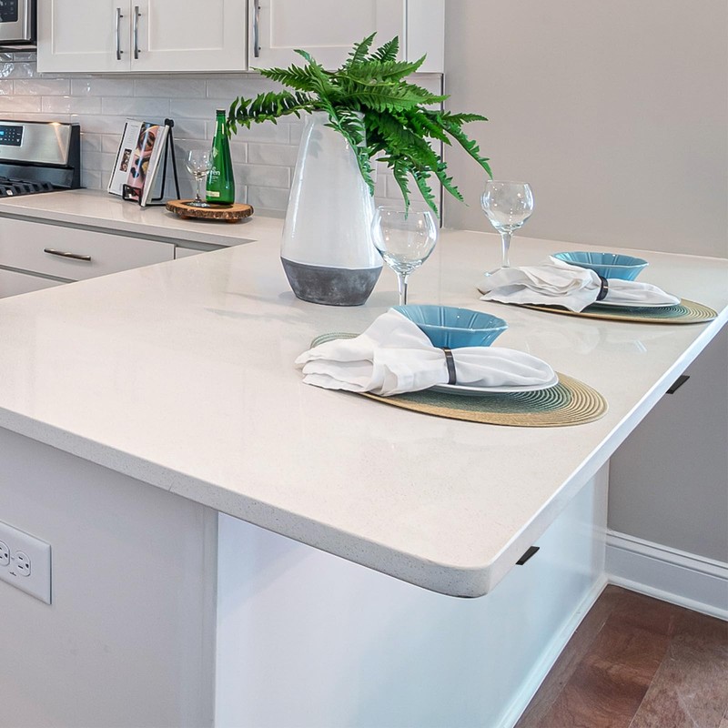 Hidden Island Countertop Support Bracket, Solid Heavy Duty Floating Shelf