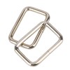 BuxiuGK Pack of 40 Metal Square Rings Rectangle Metal Ring
