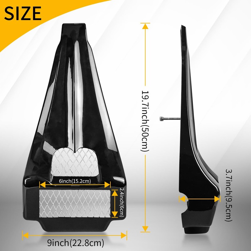 AUFER Front Stretched Chin Fairing Spoiler Scoop Compatible with for