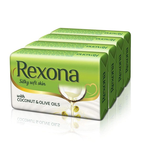 Rexona Silky Soft Skin Soap Bar 4 x 75gm