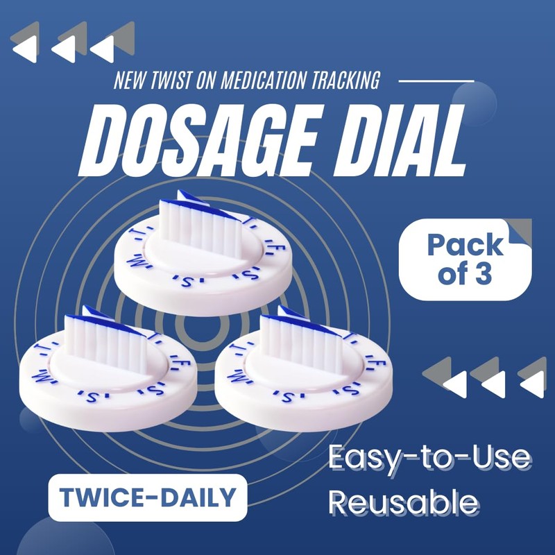 Twistwise™ Twice Daily Pill Reminder Dosage Dial - 3 Pack