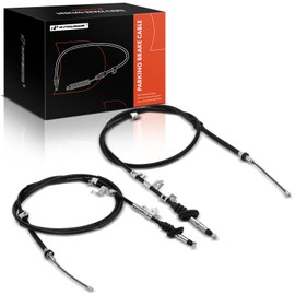 A-Premium 2-PC Set Rear Driver and Passenger Side Parking Brake Cable Assembly Compatible with Honda, Acura Models - 2003-2009 Pilot, 2003-2006 MDX
