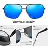 KANASTAL Sunglasses Polarized Sunglasses for Men Women UV400 Protection Square