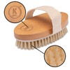 K-Pro Dry Brush Body Brush Natural Bristles - Cellulite Wood