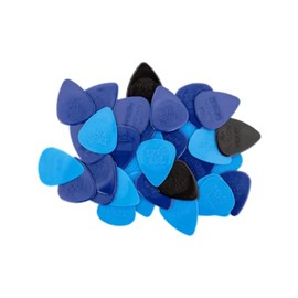 Ernie Ball - Púas para guitarra, nailon, grosores variados (fino, medio y gruesas), bolsa de 50