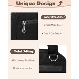 Kids Lunch Box Insulated - Lunch Bag for Women Reusable Portable Lunchbox - Soft Cooler Bag for Adults Teen Girl School Trips Black 8L