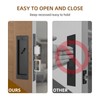 LWZH Privacy Pocket Door Lock Hardware, Hidden Handles, Privacy Pocket