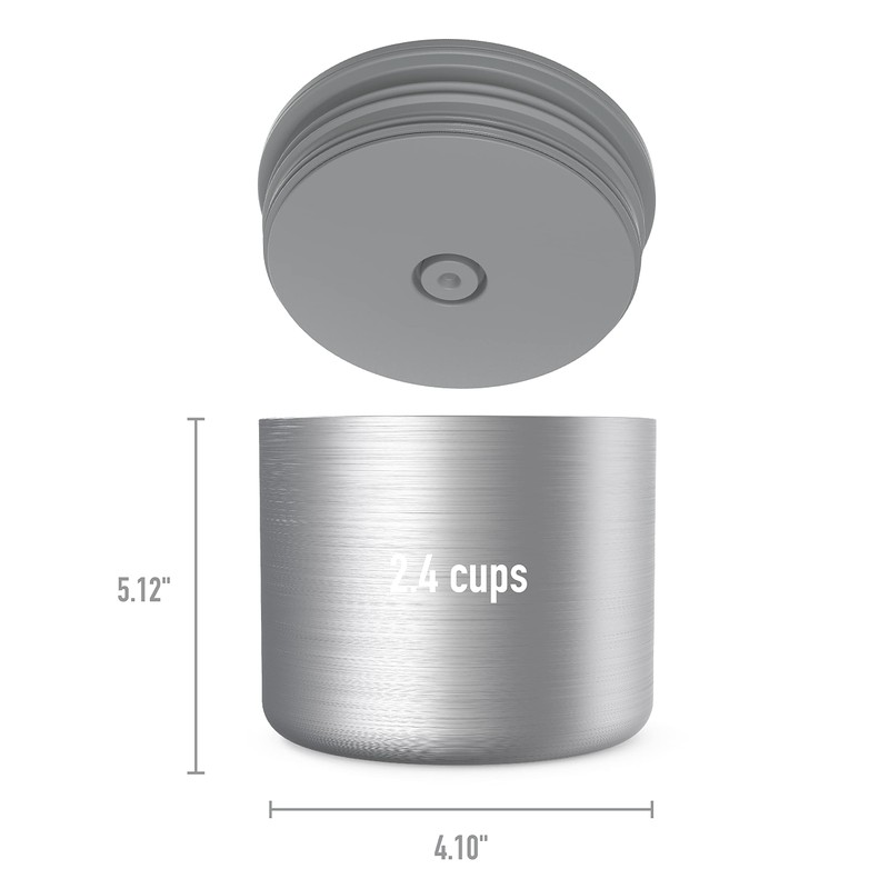 Bentgo® Stainless Insulated Food Container - Triple Layer Insulation, Leak-Proof