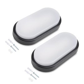da LIGHT LED Ceiling Light 12 W 1020 Lumen Ceiling Light Extra Flat 42 mm LED Lamp IP54 Splash Proof 230 V Cellar Light for Bathroom Living Room Cellar Netural White 4000 K (Pack of 2)