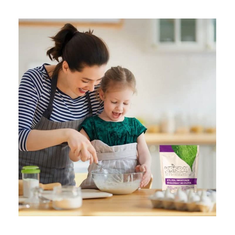 Krisda Xylitol Spoonable Natural Sweetener, 454 grams