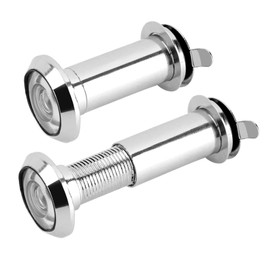 Tyenaza Door Viewer Peephole, 200-degree Peephole Front Door Viewer with Privacy Cover for 1-3/8" to 2-1/6" Doors, Door Viewer for Home Office Hotel, Silver