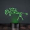 Optical Illusion 3D Weapon Night Light 16 Colours Different Remote