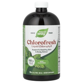 Nature's Way, Chlorofresh®, Liquid Chlorophyll, Mint Flavor, 480ml (16 fl oz) / Nature's Way (네이처스웨이), Chlorofresh®, 액상 엽록소, 민트 맛, 480ml(16fl oz)
