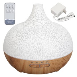 Ultrasonic Aromatherapy Essential Oil Diffuser Colorful Light Fine Mist 500ML Capacity Remote Control Aroma Diffuser