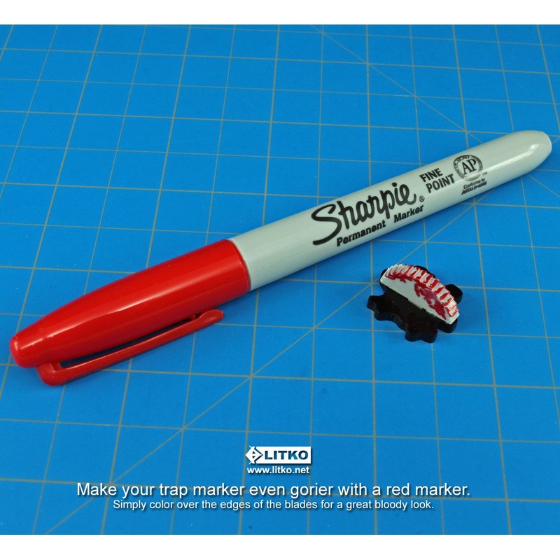 LITKO Fantasy Saw Blade Trap Markers | Compatible with Dungeons