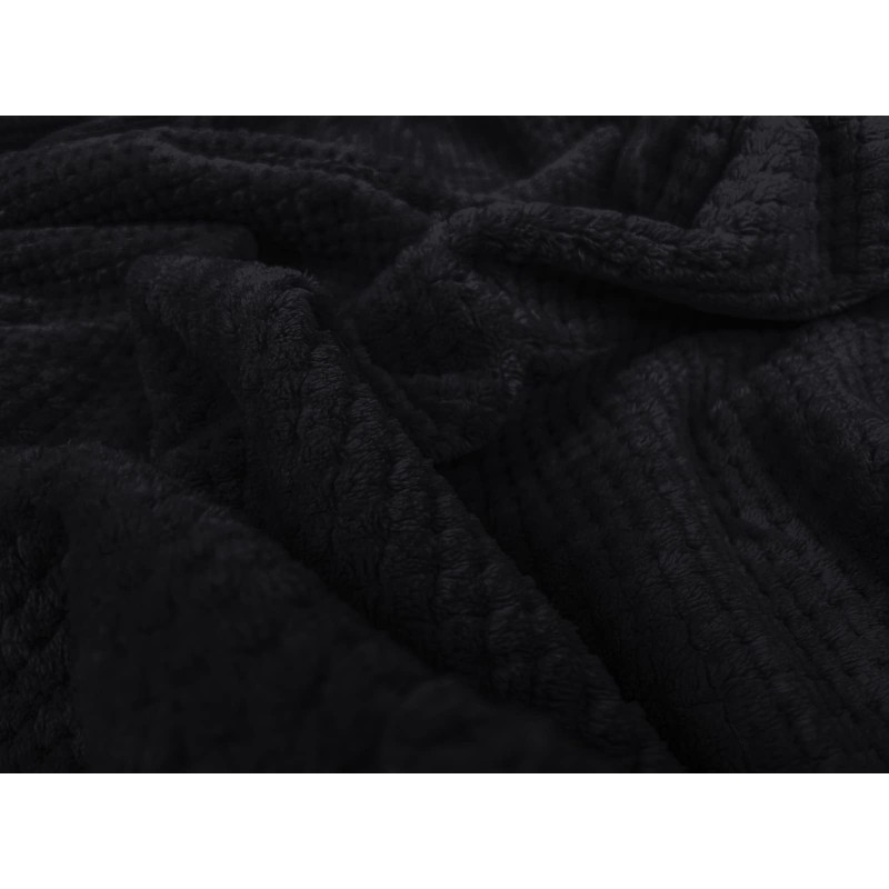 Bear & Panda Waffle Flannel Fleece Mink Throw - Sofa/Bedspread/travel