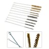 10PCS 청소 브러쉬 스테인레스 스틸 황동 파이프 실린더 와이어 브러시