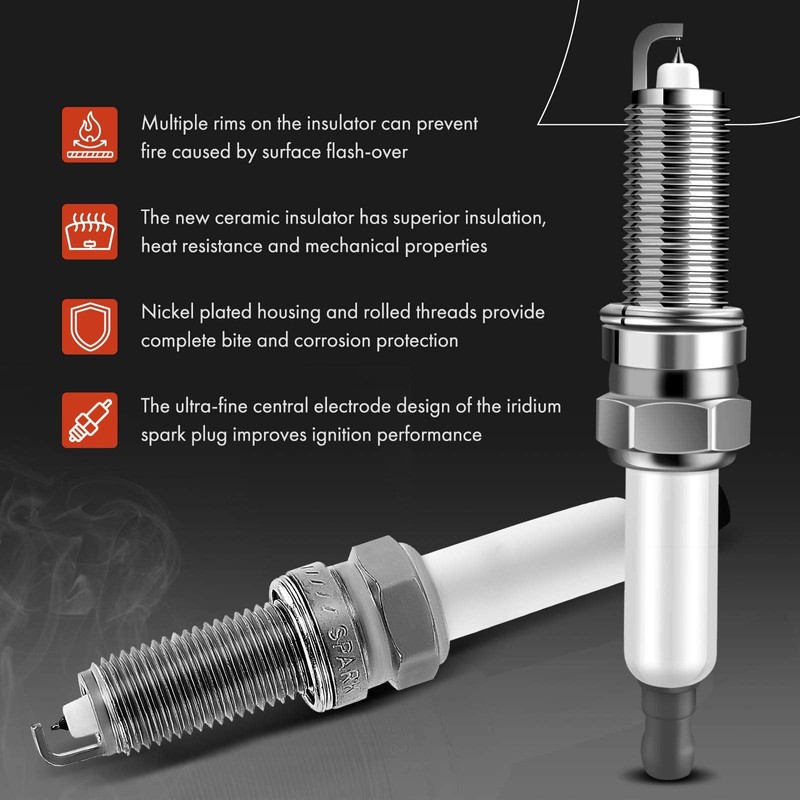 A-Premium Ignition Coils and Spark Plugs Kits Compatible with Hyundai