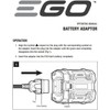 EGO Power+ 2825723001 Battery Box Assembly Adaptor for BAX1501 &