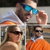 Myiaur Polarized Fit Over Glasses Sunglasses for Men Women, Trendy