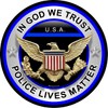 ProSticker 308 (One) 4" Patriot Series"In God We Trust, Police