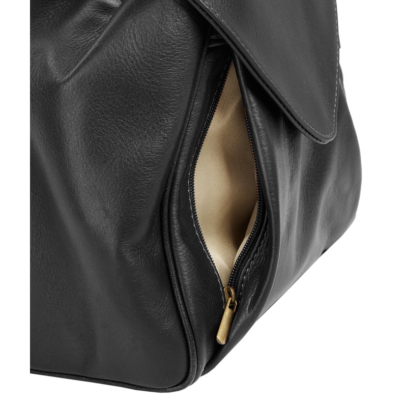 piké City Backpack Anna Maria Genuine Leather Women's 019299, black