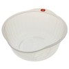 Kotobuki Japanese Rice Washer with Dual Drain, Clear