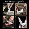 WILDMOK High Performance Poultry Shears - 21 cm Multifunctional Stainless