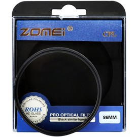 ZOMEI 86mm CPL Polarizing Filter Eliminate Reflection, for Nikon, Sony, Olympus, Pentax, Tamron, Sigma & Other DSLR Cameras
