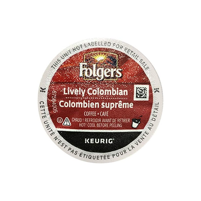 Folgers Lively Colombian Coffee, 80-Count cups