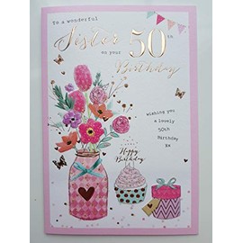 sister 50th Birthday, Birthday Card