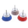 XIAOJUN 3Pcs 3Inch Nylon Filament Abrasive Wire Cup Brush Kit