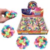 12 PCS Rainbow Bouncy Fidget Orbit Balls - Stress Relief