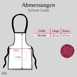 Geschenk mit Namen personalisiert by Shirtracer - Apron - Cooking Apron Women - Kitchen Fairy with Name I Gift Chef I Gift Cooking, 04 Red