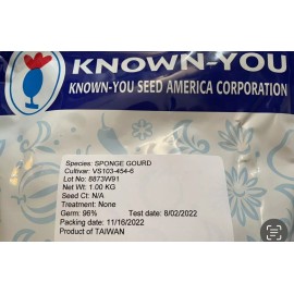 known-you 10 Taiwan APPLE LUFFA Hybrid Seeds; 蘋果絲瓜 very sweet can be eaten raw; from 農友種苗