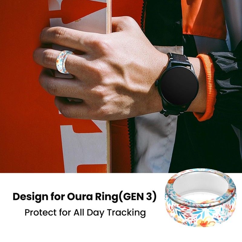 FitTurn [1 Pcs] Silicone Ring Cover for OuraRing Gen3/ULTRAHUMAN Ring