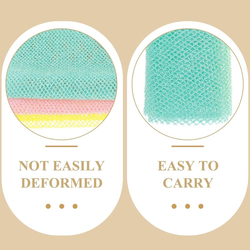 Esponjas exfoliantes africanas 3 pzas – Ducha, masaje y viaje
