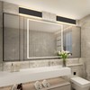 Aipsun 20W/24in Rectangular LED Black Modern Wall Sconce Horizontal Up