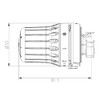 Danfoss React M30x1.5 Thermostatic Head with Fluid Filled Thermostatic Bellows