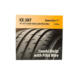 KEX KX-387 Patch, Plug Combi-Units with Pilot Wire for 6mm Radial and Bias Tire Repair, 25 Units