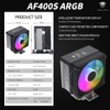TZMRIT AF400S DGT ARGB CPU Cooler with Temperature Display for