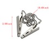 ZYAMY 2pcs Dental Bib Clips Metal Napkin Clip Chain Keep