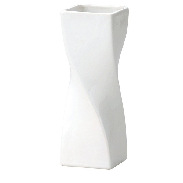 K-E I GREENHOUSE Monochrome Flower Base Vase 004-B-W White
